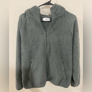 Aritzia TNA fuzzy zip up